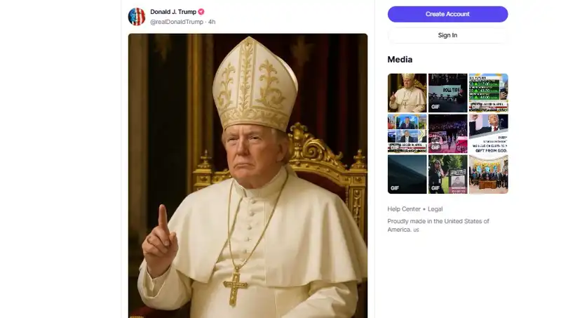 Trump, Papalığa El Attı: Kendi Fotoğrafıyla Vatikan’a Gözdağı!