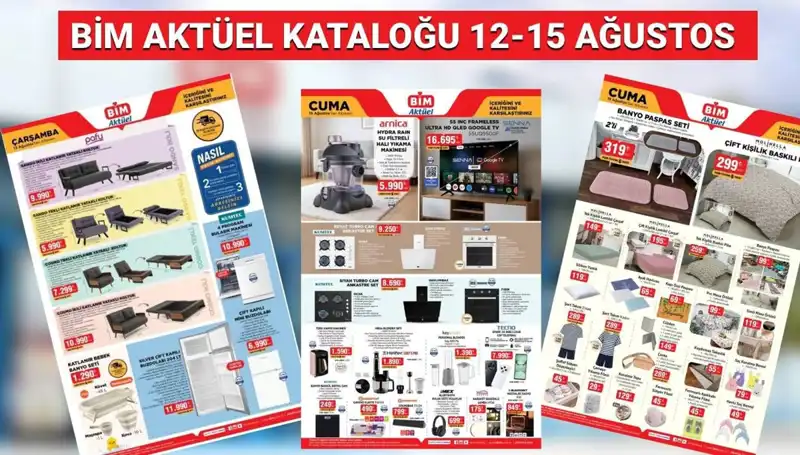 BİM 12-15 Ağustos 2025 Aktüel Kataloğu: Yeni Ürünlerle Alışveriş Keyfi