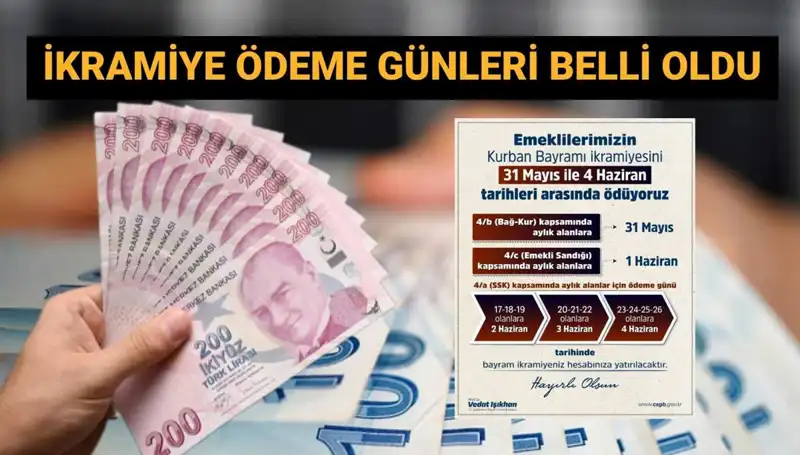 Emekli Bayram İkramiyeleri Ne Zaman Yatıyor? Hesaplara Geçiş Tarihleri